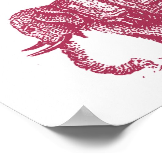 Elephant Overland Cargo Express Poster (Ecke)