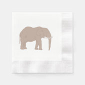 Elephant Painting African Safari Serviette (Vorderseite)