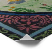 Elephant Painting Poster (Ecke)