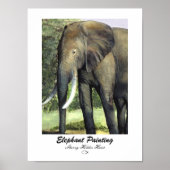 Elephant Painting Print - Customized Poster (Vorne)
