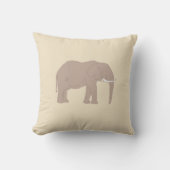 Elephant Painting Safari IllustrationThrow Kissen (Vorderseite)
