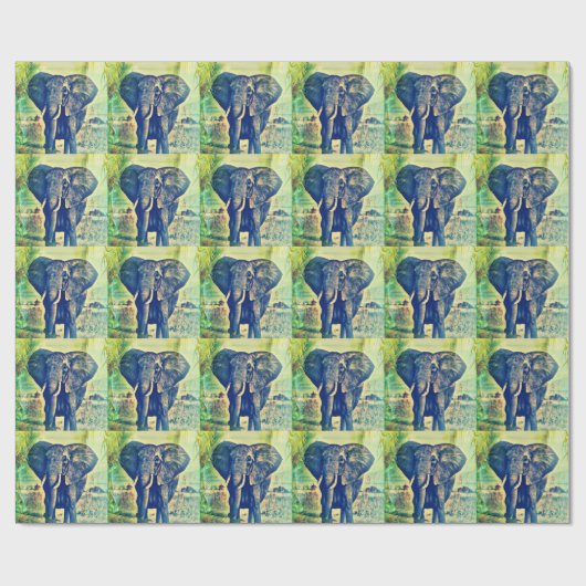 Elephant Palms Geschenkpapier (Flach)