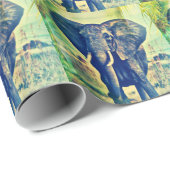 Elephant Palms Geschenkpapier (Rolleneckpunkt)