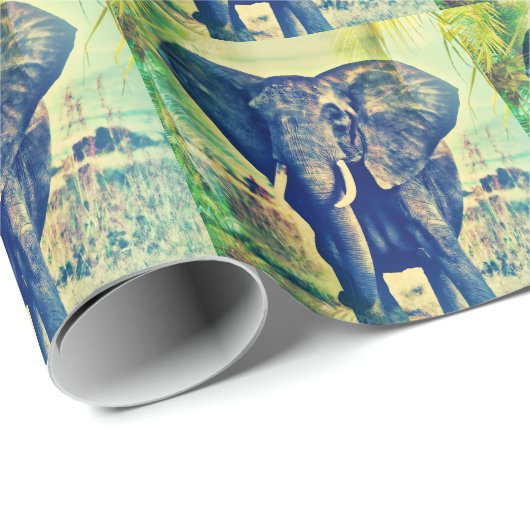 Elephant Palms Geschenkpapier (Rolleneckpunkt)
