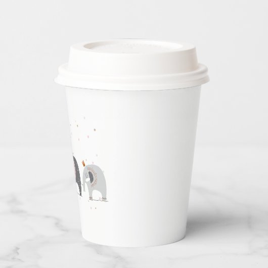 Elephant Paper Cups Pappbecher (Links)