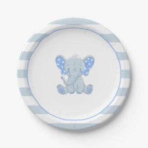 Elephant Paper Plate - Junge Pappteller