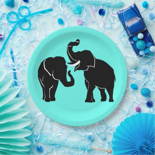 Elephant Paper Tellers - Anpassbar Pappteller (Party)