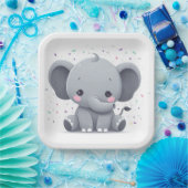 Elephant  pappteller (Party)