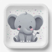 Elephant  pappteller (Vorderseite)