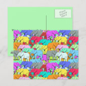 Elephant Parade Postcard Postkarte (Vorne/Hinten)