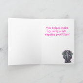 Elephant Party Center Dankeskarte (Innenseite)