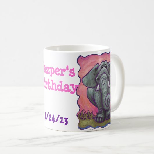 Elephant Party Center Kaffeetasse (VorderseiteRechts)