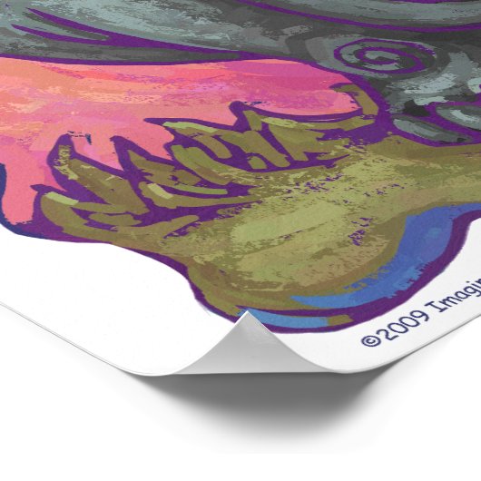 Elephant Party Center Poster (Ecke)