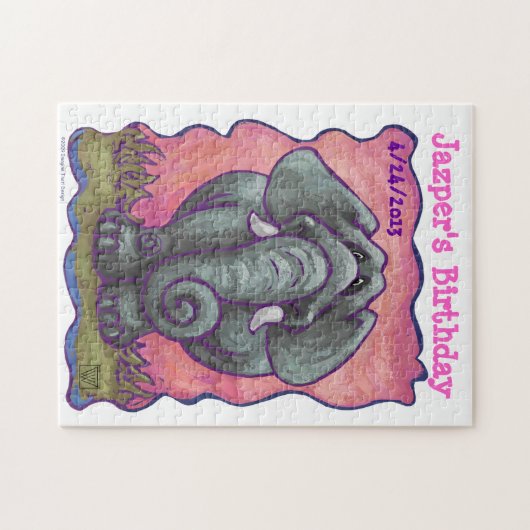 Elephant Party Center Puzzle (Horizontal)