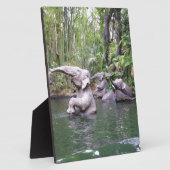 Elephant Party Time in Water Print Fotoplatte (Seite)
