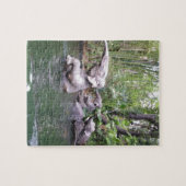 Elephant Party Time in Water Print Puzzle (Horizontal)