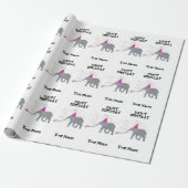 Elephant Partying - Tiere beim Geburtstag Geschenkpapier (Ungerollt)