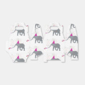 Elephant Partying - Tiere mit Party Geschenkschachtel (Ungefaltet)