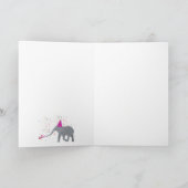 Elephant Partying - Tiere mit Party Karte (Innenseite)