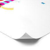 Elephant Partying - Tiere mit Party Poster (Ecke)