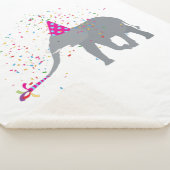 Elephant Partying - Tiere mit Party Sherpadecke (3/4)