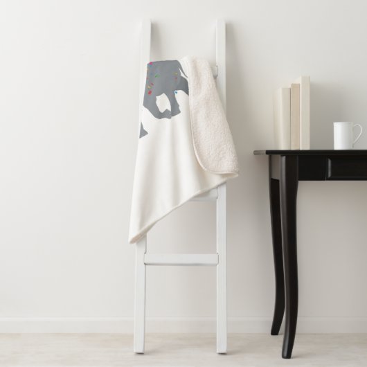 Elephant Partying - Tiere mit Party Sherpadecke (Beispiel)