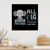 Elephant Patience Poster (Küche)