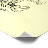 Elephant Pattern Art Print Poster (Ecke)