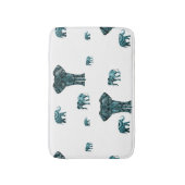 Elephant Pattern Badematte (Vorderseite Vertikal)