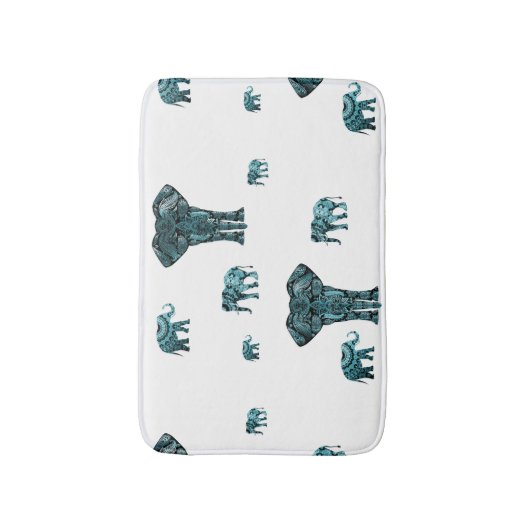 Elephant Pattern Badematte (Vorderseite Vertikal)