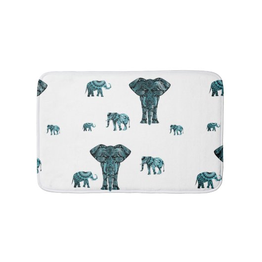 Elephant Pattern Badematte (Vorderseite)