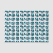 Elephant Pattern Blau Seidenpapier (Vorderseite)