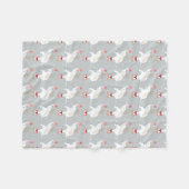Elephant Pattern Fleece Blanket (Vorderseite (Horizontal))