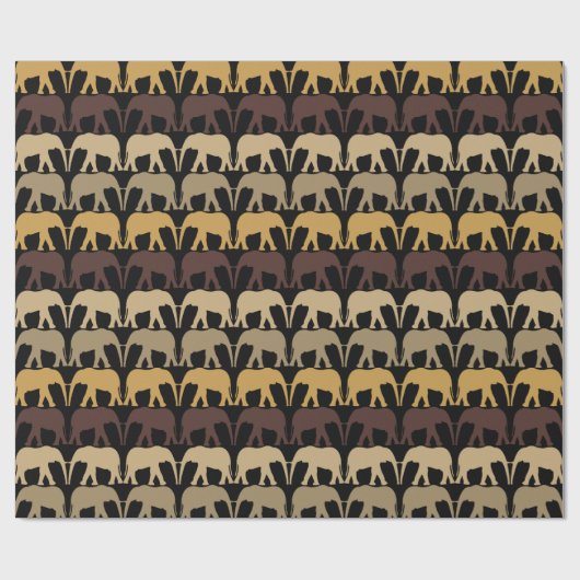Elephant Pattern Geschenkpapier (Flach)