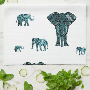 Elephant Pattern Handtuch