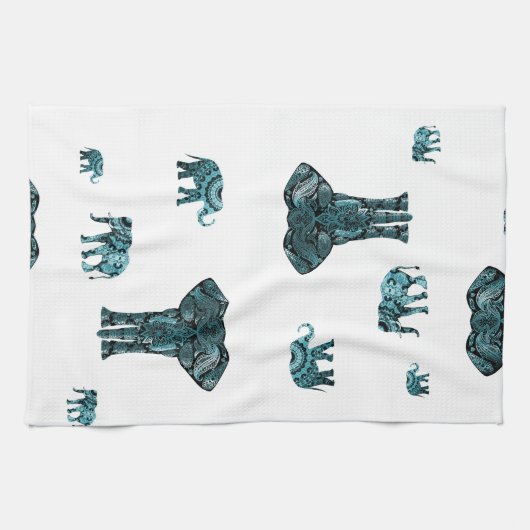 Elephant Pattern Handtuch (Horizontal)