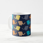 Elephant Pattern Kaffeetasse (Vorderseite Links)