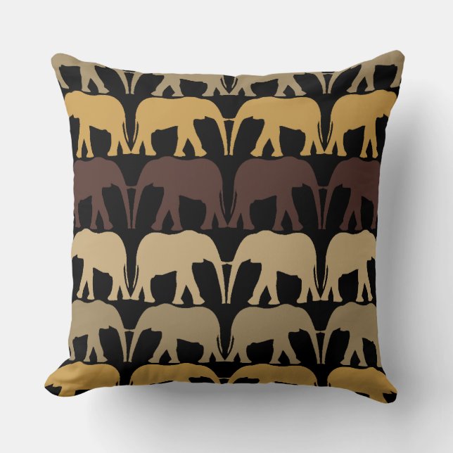 Elephant Pattern Kissen (Vorderseite)