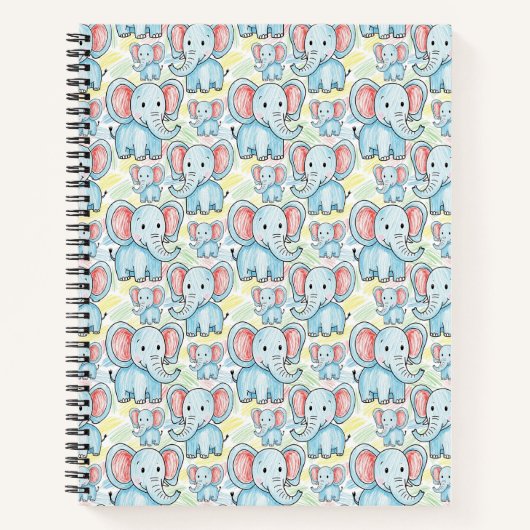 elephant pattern notizblock (Vorderseite)