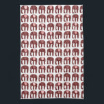 Elephant Pattern Pink Geschirrtuch<br><div class="desc">Dekorieren Sie Ihre Küche mit diesem coolen Handtuch. Macht ein großartiges Haus-Erwärmung,  Geburtstag oder Hochzeitsgeschenk! Sie können ihn anpassen und auch Text hinzufügen. Karo in meinem Shop für viel mehr Farben und Muster!</div>