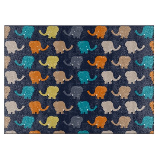 Elephant Pattern Schneidebrett (Vorderseite)