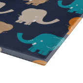 Elephant Pattern Schneidebrett (Ecke)