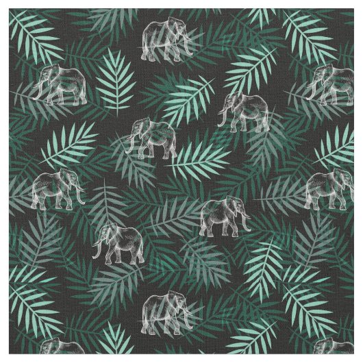 Elephant Pattern Stoff (Nahaufnahme)