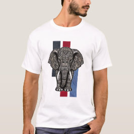 Elephant Pattern T-Shirt