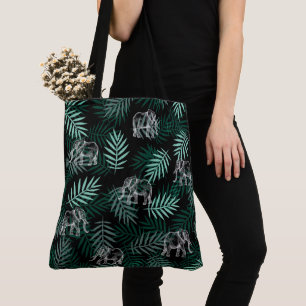 Elephant Pattern Tasche