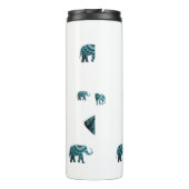 Elephant Pattern Thermosbecher (Rückseite)