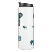 Elephant Pattern Thermosbecher (Nach rechts gedreht)