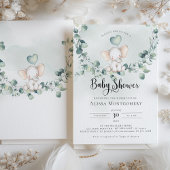 Elephant Peanut Baby Shower Einladung