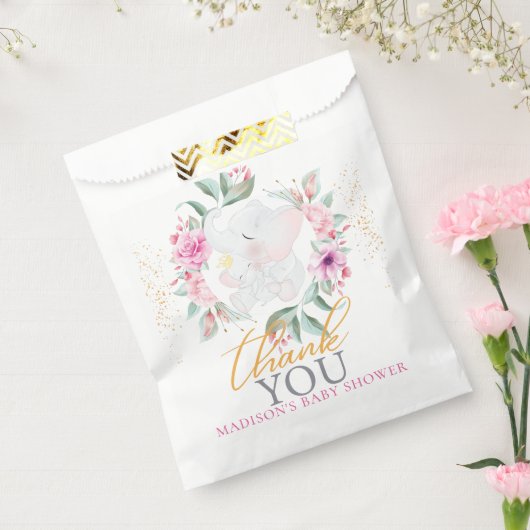 Elephant Personalisiert Elegant Girl Dusche Geschenktütchen (Versiegelt)