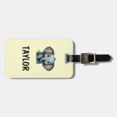 Elephant Personalisiert-farbiger Beutel Gepäckanhänger (Vorderseite horizontal)